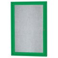 Aarco Aarco Products ODCC3624RG 1-Door Outdoor Enclosed Bulletin Board - Green ODCC3624RG